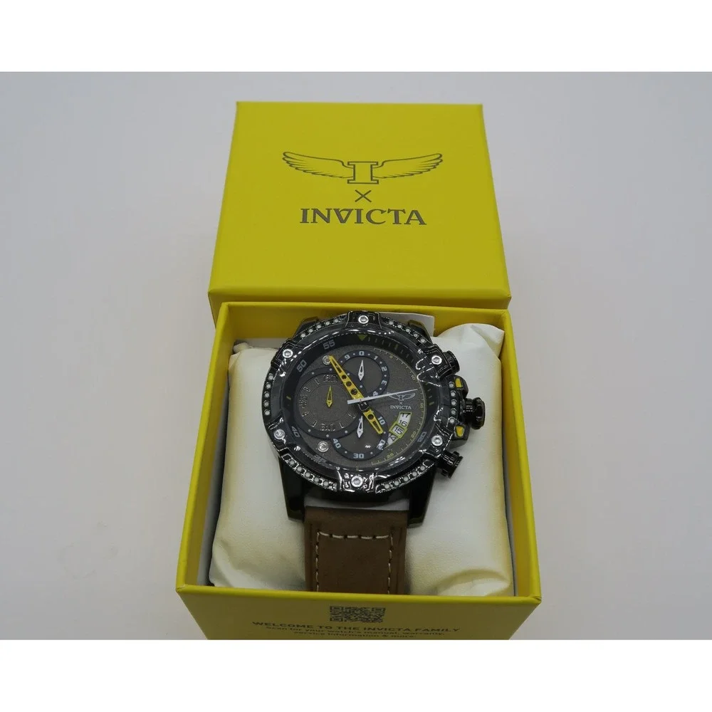 Invicta S1 Rally I by Invicta Men's Watch w/ Skeleton Dial - 50mm, Brown